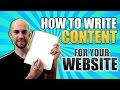 How To Write Content For Website - How To Write Website Content With Good SEO