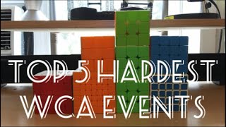 Top 5 HARDEST WCA Events!! (+Announcement)