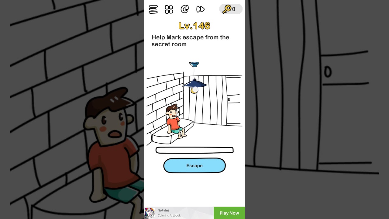 Brain Out level 146 - Help Mark escape from the secret room