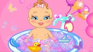 Baby Bathing Game for little kids to play online : Baby Bathing Time to Sleep