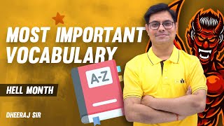 MOST IMPORTANT VOCABULARY | DHEERAJ SIR | HELL MONTH | NDA 2 2023