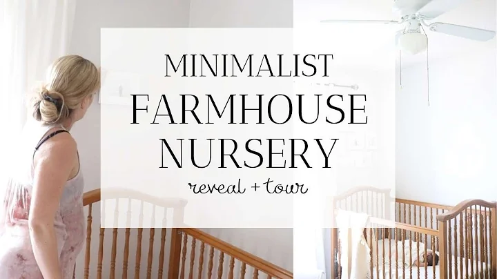 Minimalist Farmhouse Baby Nursery Tour | Come see ...