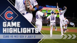 Game Highlights: Cubs Win 3-1 vs. Red Sox, Wrigley Field Atmosphere is Electric | 7/2/22