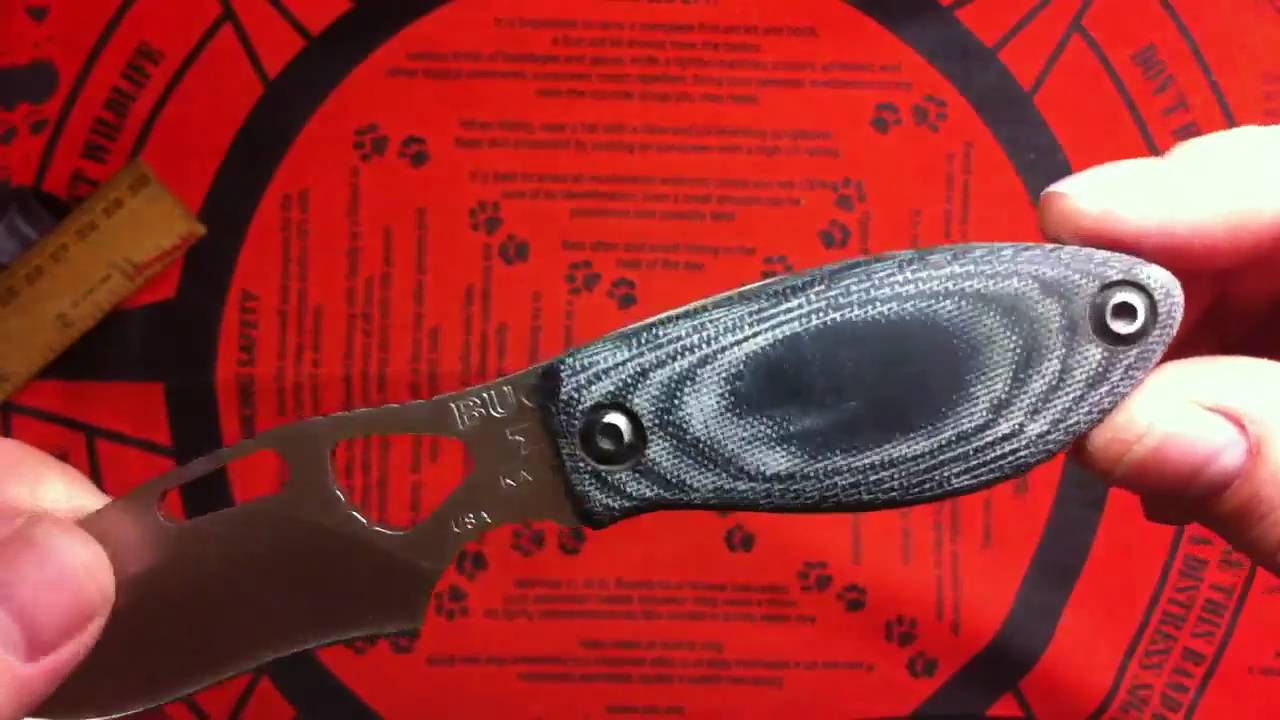 Buck Paklite With custom scales and sheath YouTube