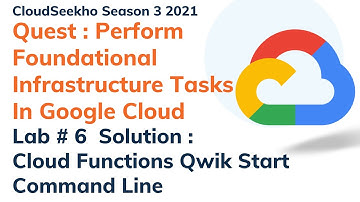 Cloud Functions Qwik Start Command Line Lab Solution | Perform Foundational Infrastructure Quest