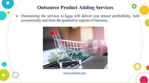 Product Adding Services I Sasta Outsourcing Services
