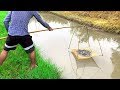 Unique Fish Trap Technique! Prawn Fish Trap By Using Bamboo With Net | River Fish Trap System