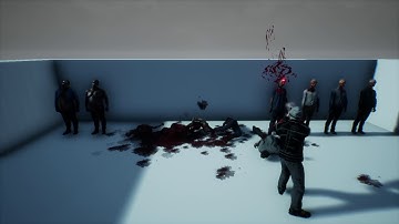 Classic Survival Horror - Zombie Headshot Test - Unreal Engine 4