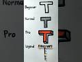 how  to draw 3D letter "T" #shorts