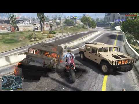 GTA 5 - Davis Police Station Shootout + Ten Star Escape