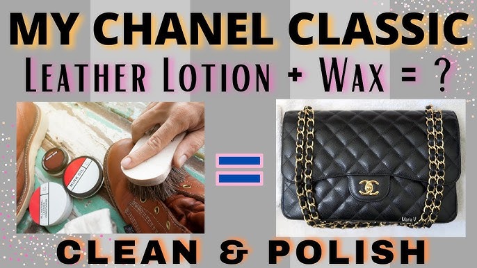 LEATHER CONDITIONING MY CHANEL BAG- CADILLAC SELECT PREMIUM LEATHER CARE  KIT 