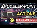 ZBrush - ZModeler Point(Actions) - "Make-Curve"
