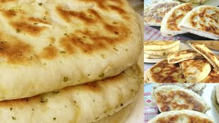 recette très facile de NAAN AU POULET ET FROMAGE(sans four)