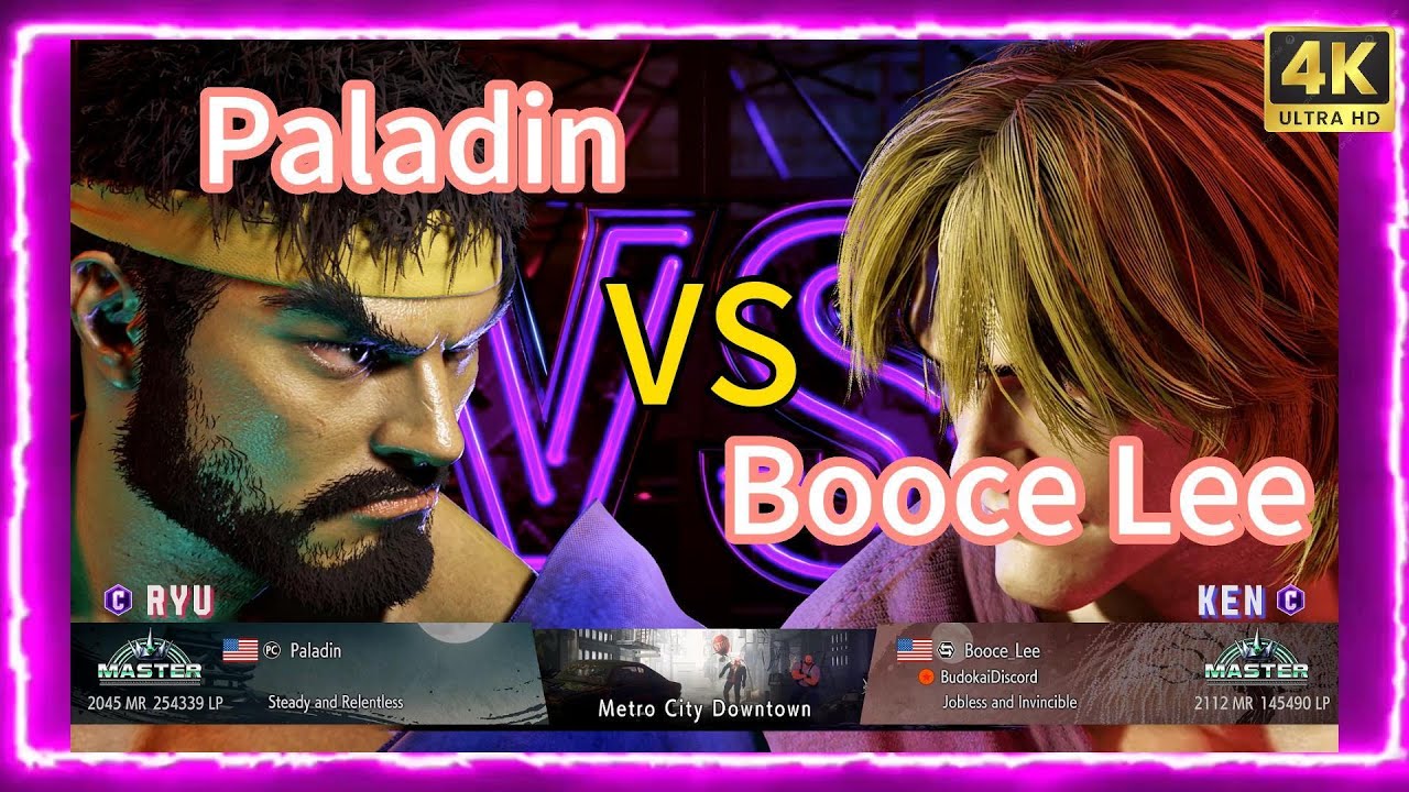 Booce Sf6 sf6 The #1 Paladin(RYU) VS Booce Lee(KEN) | 4K gameplay - YouTube