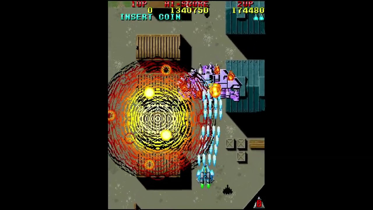 アケアカ版　雷電 海外版1CC 2-4まで 1/4