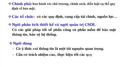 TIN 12 BAI 13 BAO MAT THONG TIN TRONG CAC HE CSDL