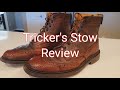 Trickers Stow Country Boot Review - Crosshatched Burgundy at 20 months