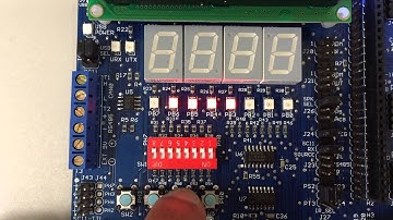 Rotating LEDs using Motorola 68HC12