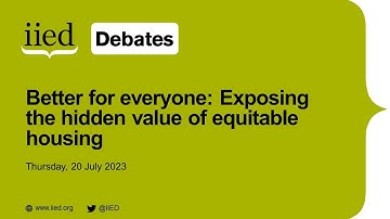 Better for everyone: exposing the hidden value of equitable housing in informal settlements