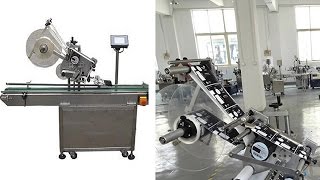 flat surface labeling machine automatic labeller equipment for boxes fast food tray with concavity