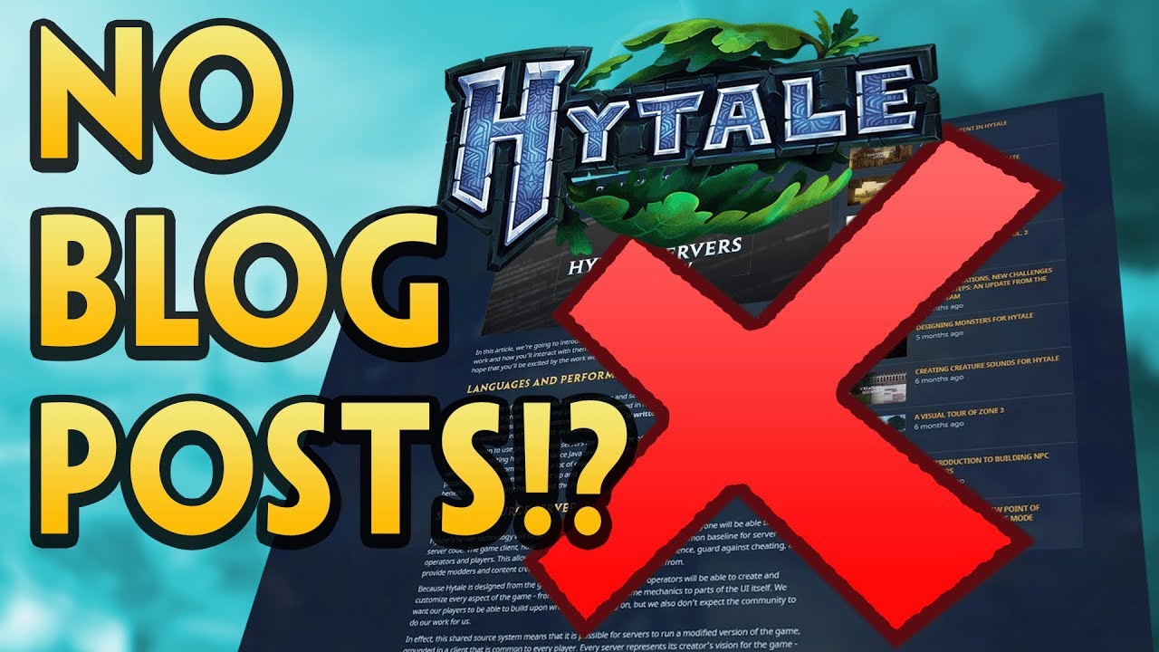 WHERE Are All the Blog Posts?! Hytale Update Catch-Up - YouTube