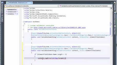 Visual Studio 2010 - Extendiendo Modelos - Extensión de Validación