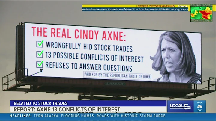 Billboard targeting Rep. Cindy Axne looms over Pol...