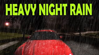 🎧 Instant Sleep with This Heavy Rain Sounds at Night Video | Ambient Noise Rainstorm