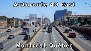 Autoroute  Métropolitaine - Autoroute 40 East, Montreal, Quebec - September, 2022
