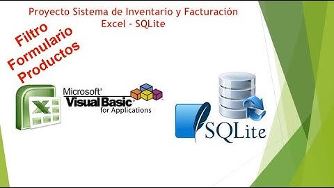 Proyecto Sistema Inventario Facturacion Excel SQLite Filtro Productos