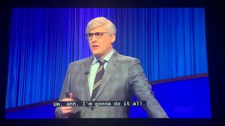 Celebrity Jeopardy, Mo Rocca goes ALL IN on 6th Daily Double - FINALS (1/23/24) Information