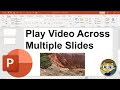 Play a across multiple powerpoint slides