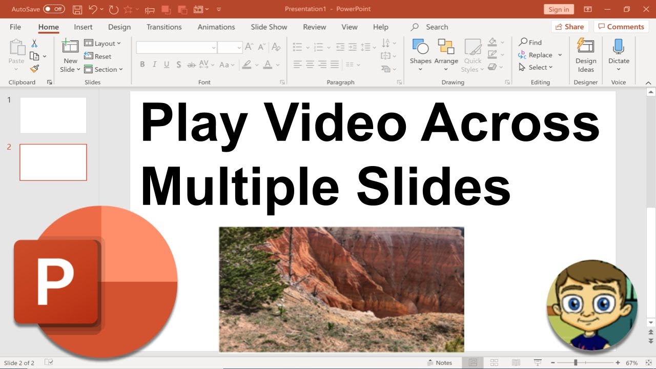 how to play video in powerpoint during presentation