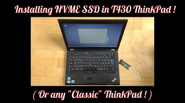 Installing NVME SSD in T430 ThinkPad ! ( Or Any 
