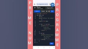 Prime No. In C #shorts #Youtubeshorts #shorts #trendingshorts #coding
