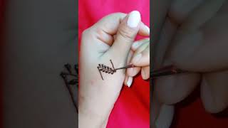 N letter henna mehndi tattoo #shorts #youtubeshort #viral #ytshorts