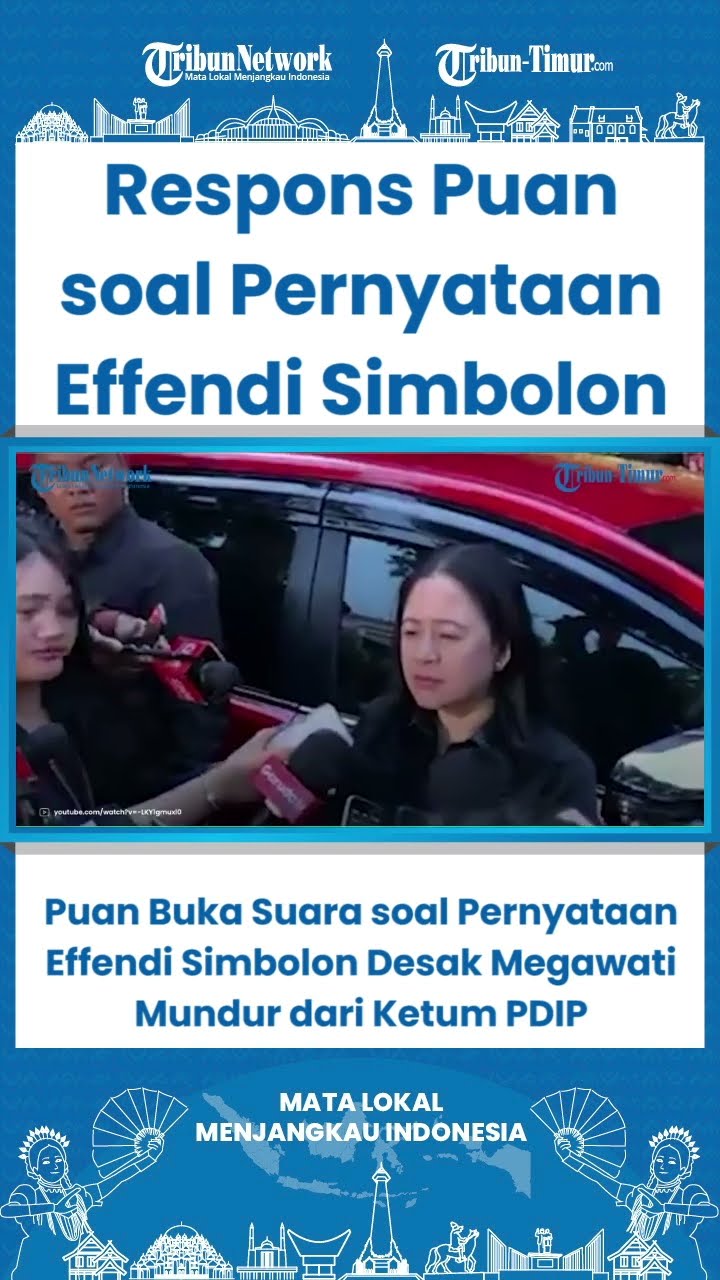 SHORT Puan Buka Suara soal Pernyataan Effendi Simbolon Desak Megawati Mundur dari Ketum PDIP, Makin