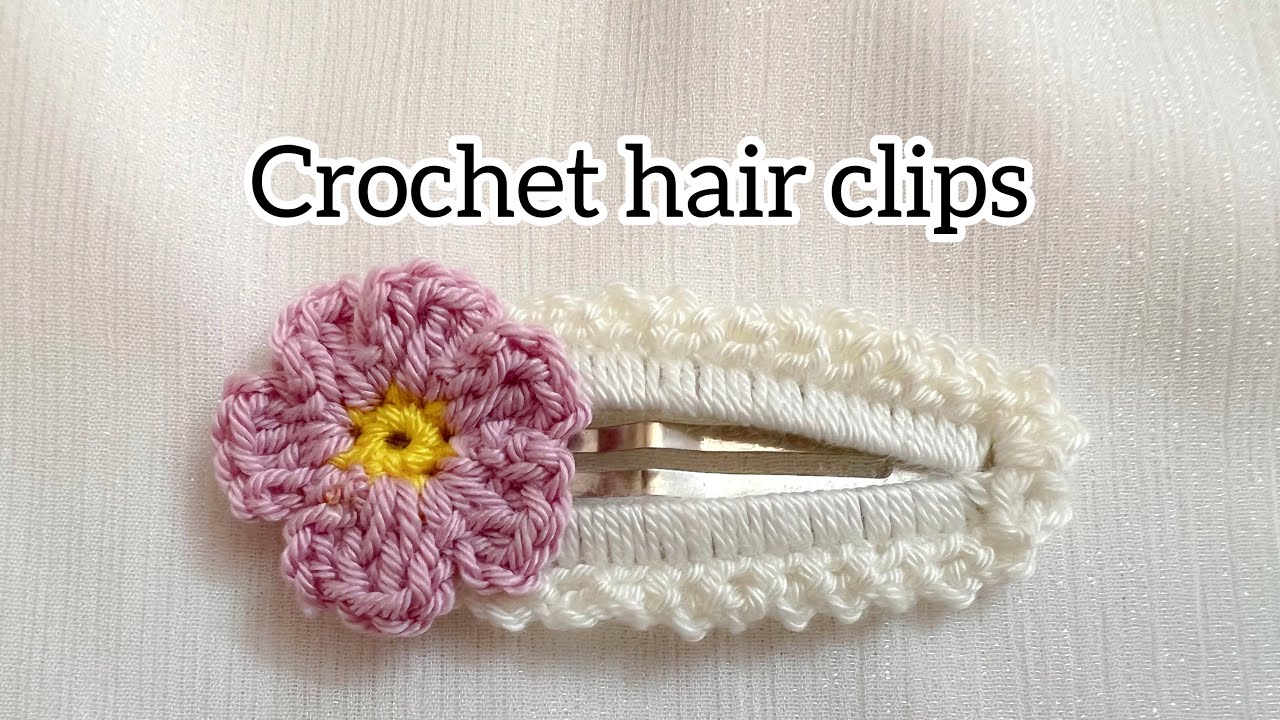 Quick and easy crochet hair clips 