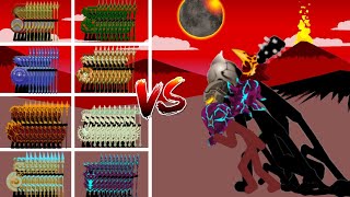 20 Of Every Speartons Skin Vs Giant... Giant Leader... Final Boss | Stick War Legacy