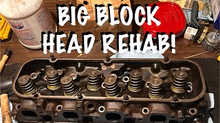 Rehabbing my peanut port big block 454 heads! Time to stop procrastinating and get things done!