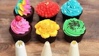 6 Best Cupcake Frosting Styles using a STAR Piping Tip. Perfect Cupcakes!