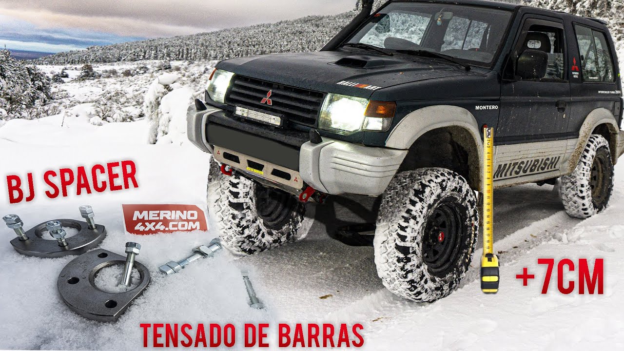 SUBIR ALTURA TENSANDO BARRAS DE TORSION EN 4X4  - MITSUBISHI MONTERO V20