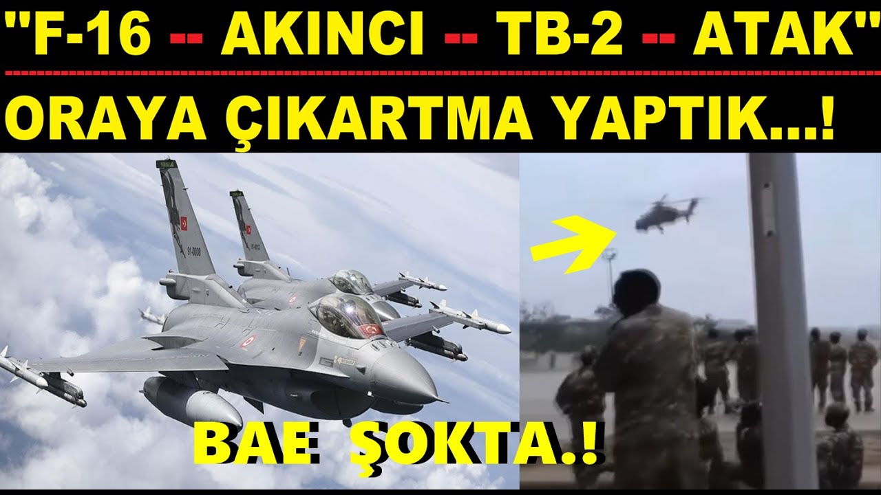 BAE ŞOKTA.! ''F-16 AKINCI TB-2 ATAK'' İLE ÇIKARTMA YAPTIK.!