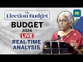 Live  fm nirmala sitharaman speech  interim budget 2024 realtime analysis  updates