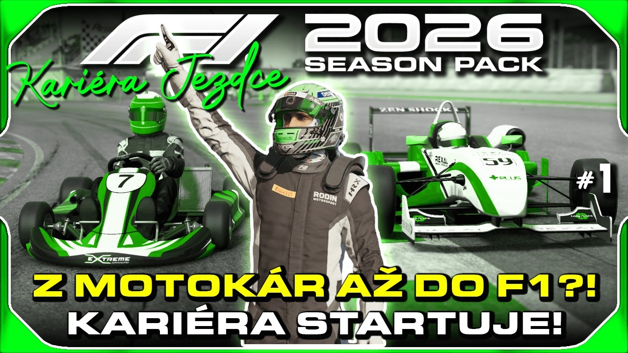 Kariéra Jezdce F1 26 Startuje! Od Motokár až do F1? #1 | F1 2026 Kariéra CZ Let's Play