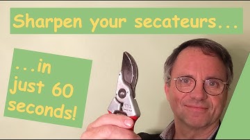 Sharpen Secateurs in Just 60 Seconds!