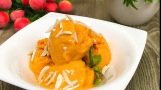 উইপক্রীম ছাড়া ব্লেন্ডারে ম্যাংগো আইসক্রিম || Mango IceCream without whip cream || Homemade IceCream