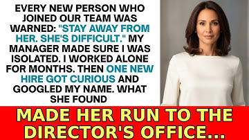 Mijn manager vertelde nieuwe medewerkers dat ik "moeilijk was om mee samen te werken" - totdat ze...