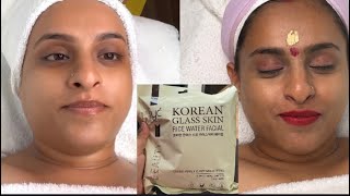 Step By Step Korean Glass Treatment For Beginners // Glowing skin Facial #makeoverbyanita002 #Facial screenshot 4