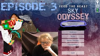 (Minecraft) FTB Sky Odyssey One Tree Episode 3 Mob farm start